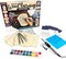 Wood Burning Kit for Beginners - Deluxe Pyrography Wood Engraving Art Kit with Burner Pen, Stencils, Watercolor Paints - 48 Piece DIY Woodburning Tool Kit for Adults and Kids 12 x 9 x 1.5 inches